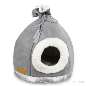 Cat Bed House with Ball Toys Pet Bed